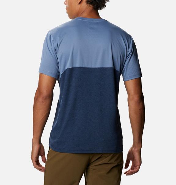 Columbia Zero Ice Cirro-Cool T-Shirt Men Blue Navy USA (US261355)
